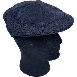 Vtg‎ Echoes K & B Trading Corp Hat Navy Blue Knit Driving Newsboy Cabbie Cap